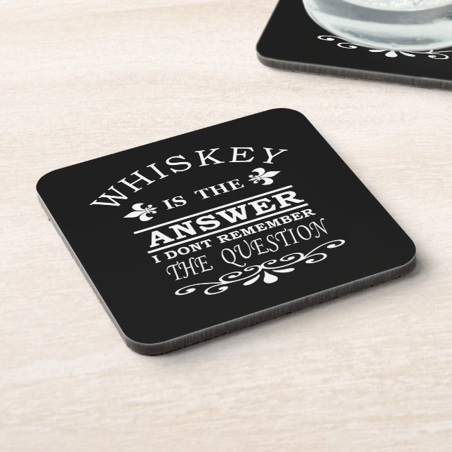 whiskey slogan coaster (Left Side)