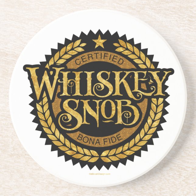 Whiskey Snob Coaster (Front)