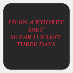 WHISKEY SQUARE STICKER