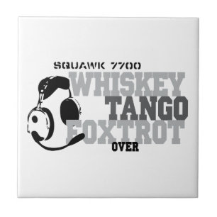 Whiskey Tango Foxtrot - Aviation Humour Tile