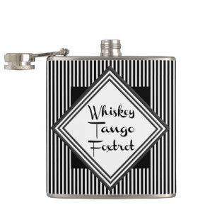 Whiskey Tango Foxtrot Funny Hip Flask