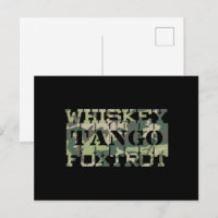 Whiskey Tango Foxtrot WTF Green Camouflage