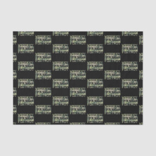 Whiskey Tango Foxtrot WTF Green Camouflage Tissue Paper