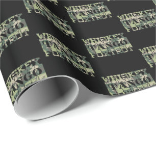 Whiskey Tango Foxtrot WTF Green Camouflage Wrapping Paper