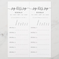 Whiskey Tasting Rating Scorecard