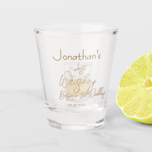 Whiskey Wedding Bachelor Party Shot Glass