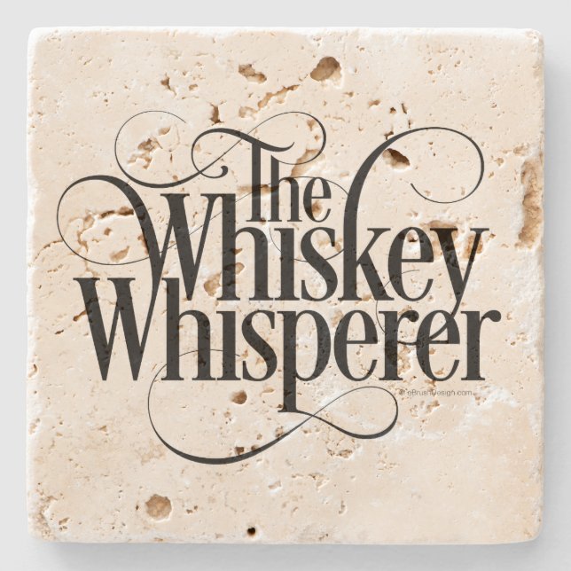 Whiskey Whisperer Stone Coaster (Front)