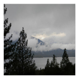 Whiskeytown Lake with the misting fog... Poster