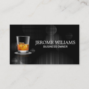 Whisky Glass   Event Planning Business Card