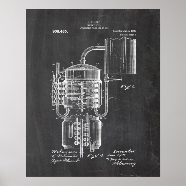 Whisky still patent poster (Front)