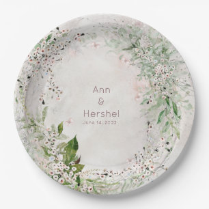 Whisper & Blush Wedding 9 Inch Dinner Plate