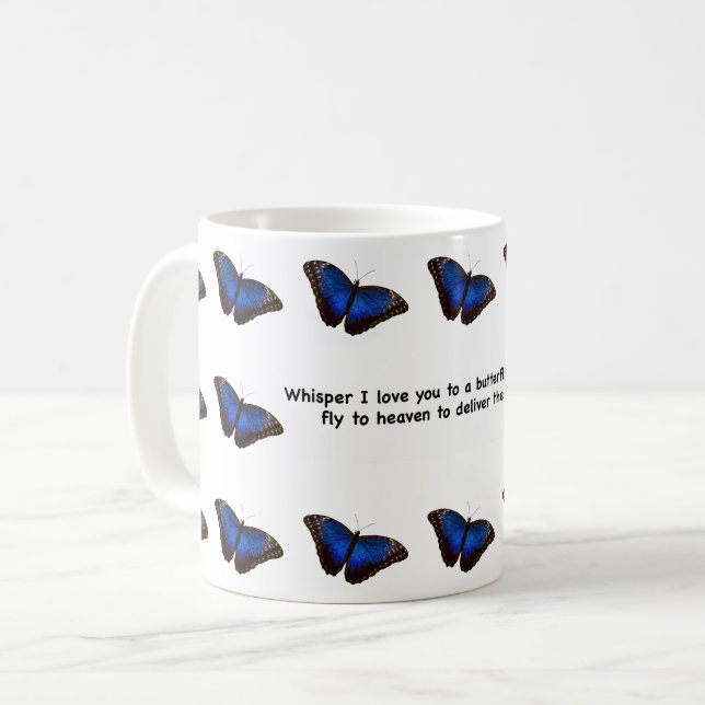 Whisper Butterfly Coffee Mug (Front Left)