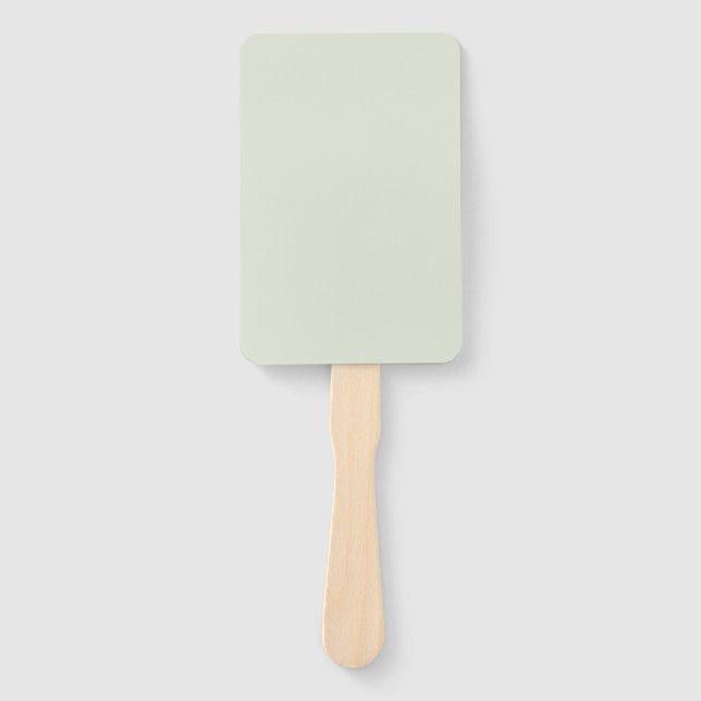 Whisper Green Solid Colour Hand Fan (Front)