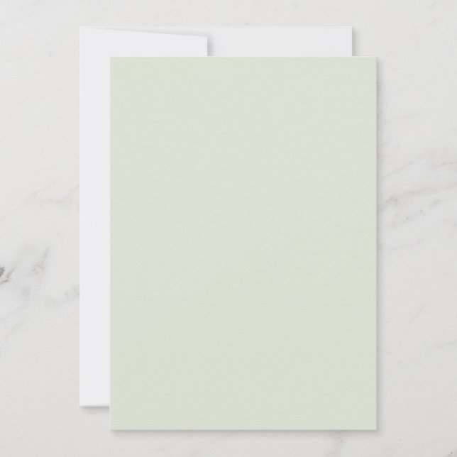 Whisper Green Solid Colour Holiday Card (Front)