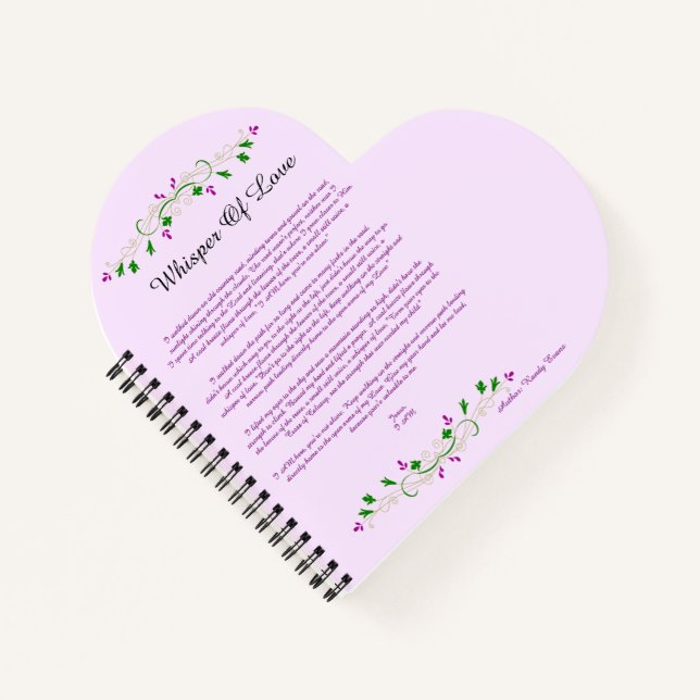 Whisper Of Love Notebook (Front)