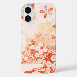 Whisper of Sakura: Japanese Textile Design iPhone 16 Case