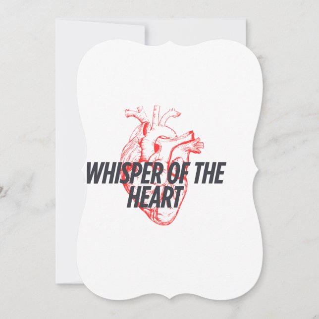 Whisper of the Heart – Elegant Minimalist (Front)