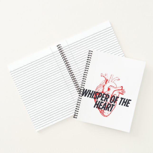Whisper of the Heart – Elegant Minimalist Notebook (Inside)