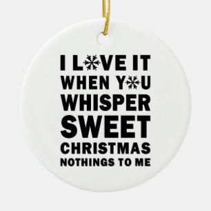 Whisper Sweet Christmas Nothings Christmas Round Ceramic Tree Decoration