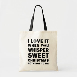 Whisper Sweet Christmas Nothings Holiday Tote Bag