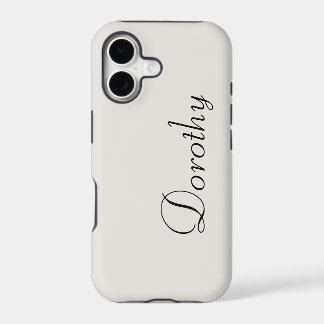 Whisper White Solid Colour | Minimalist Name