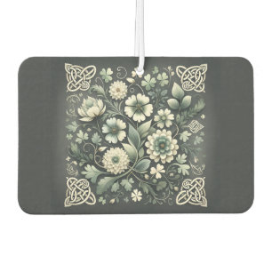Whispered Clover Knotwork Garden Car Air Freshener