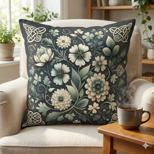 Whispered Clover Knotwork Garden Cushion