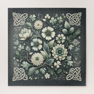 Whispered Clover Knotwork Garden Jigsaw Puzzle
