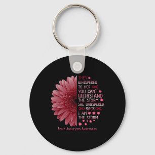 Whispered I'm The Storm Brain Aneurysm Awareness R Key Ring