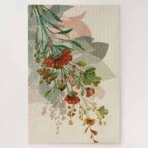 Whispered Petal Geometry | Modern Botanical Puzzle