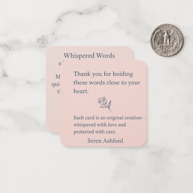 Whispered Words-V1_thank you note Card (Front/Back In Situ)