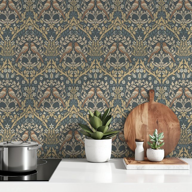 Whispering Birds Art Nouveau Wallpaper (Creator Uploaded)