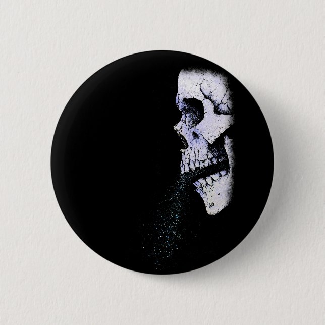 Whispering Bones 6 Cm Round Badge (Front)