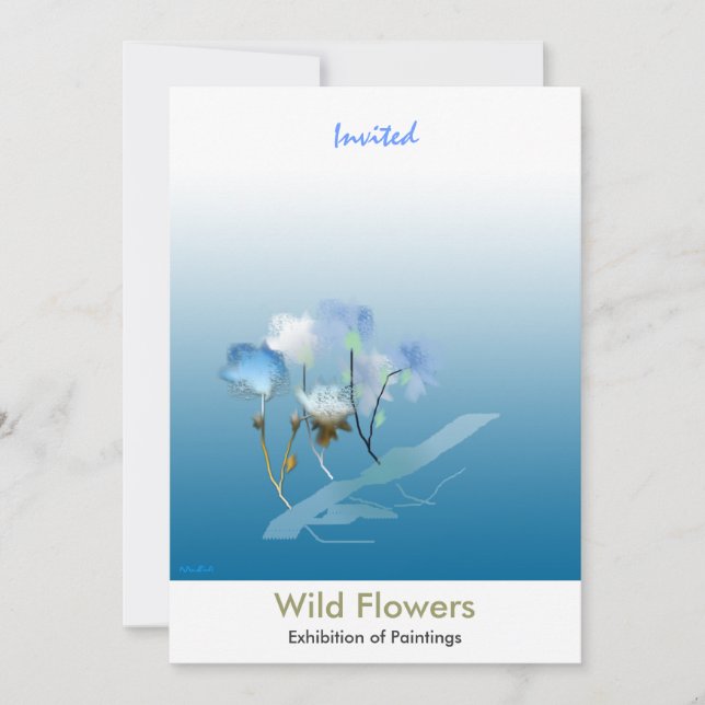 Whispering Flowers Invitation (Front)