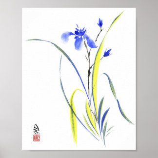 Whispering Iris Poster