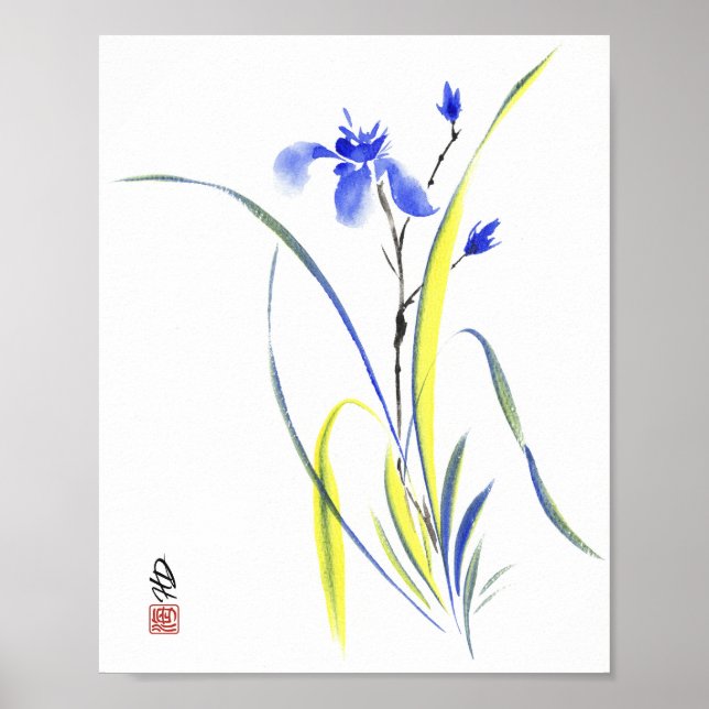 Whispering Iris Poster (Front)