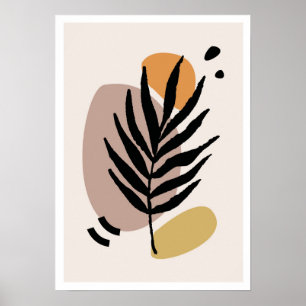 Whispering Leaves 3: Minimalist Boho Botanical  Poster