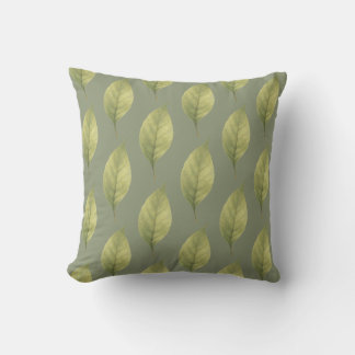 Whispering Leaves Sage Cushion