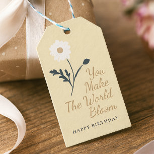Whispering Meadow - Butter Yellow Floral Label