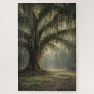 Whispering Oak Moody Southern Landscape Puzzle