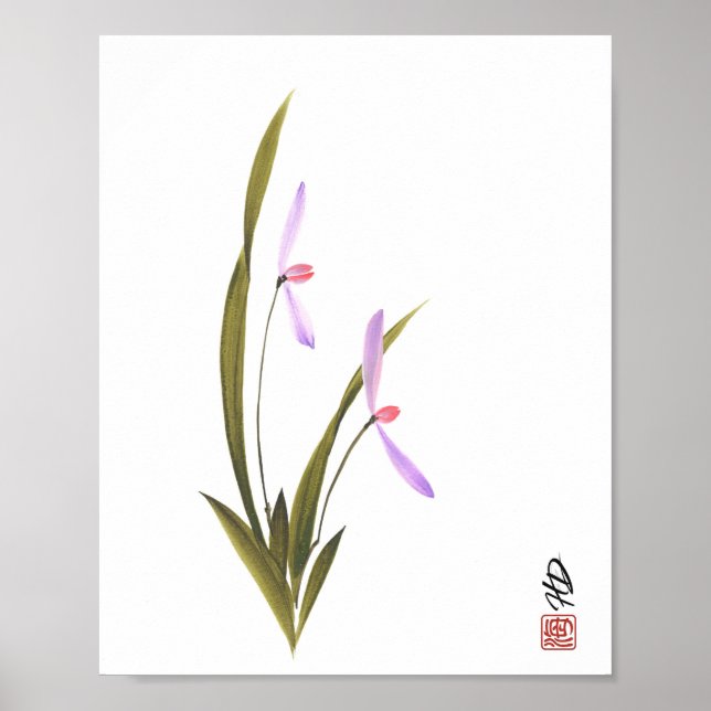 Whispering Orchid Poster (Front)
