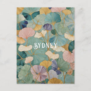 Whispering Pastel Gingko Postcard