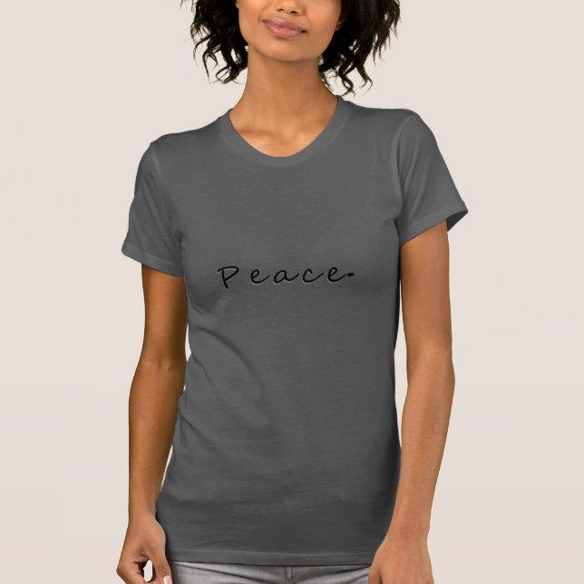 Whispering Peace Typography T-Shirt (Front)