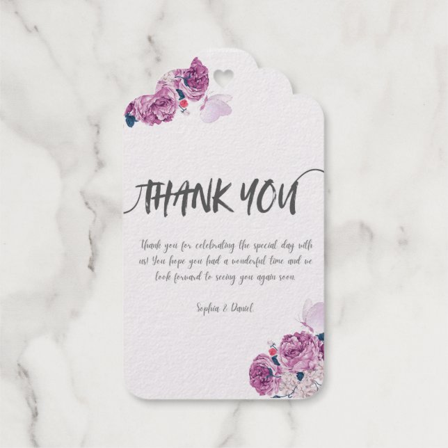 Whispering Petals Gift Tag (Back)