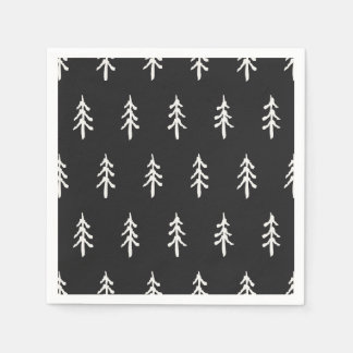 Whispering Pines - Charcoal Napkin