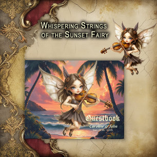 Whispering Strings of the Sunset Fairy Guest Book