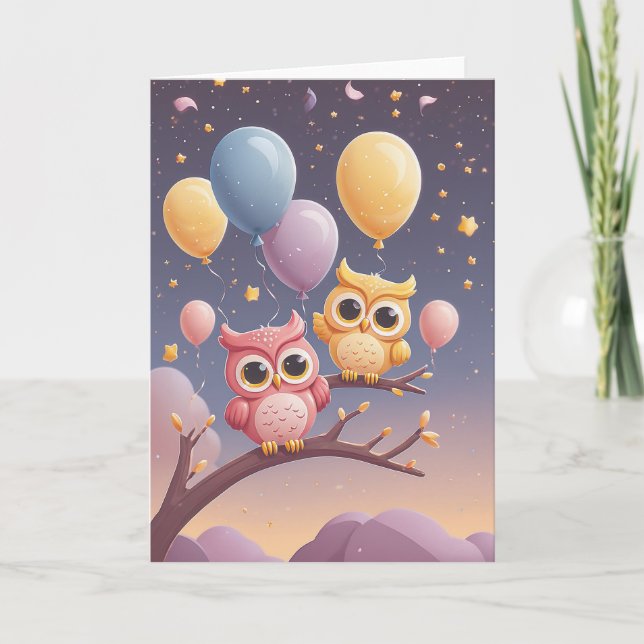 Whispering Wishes to an Owl Card (Front)