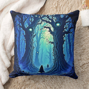 Whispering Woods Dark Fantasy Cushion