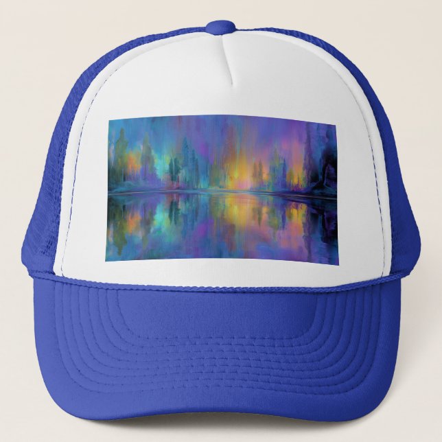 Whispering Woods in Pastel Colours Trucker Hat (Front)