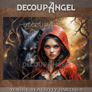 Whispering Woods – Little Red and the Black Wolf Tissue Paper